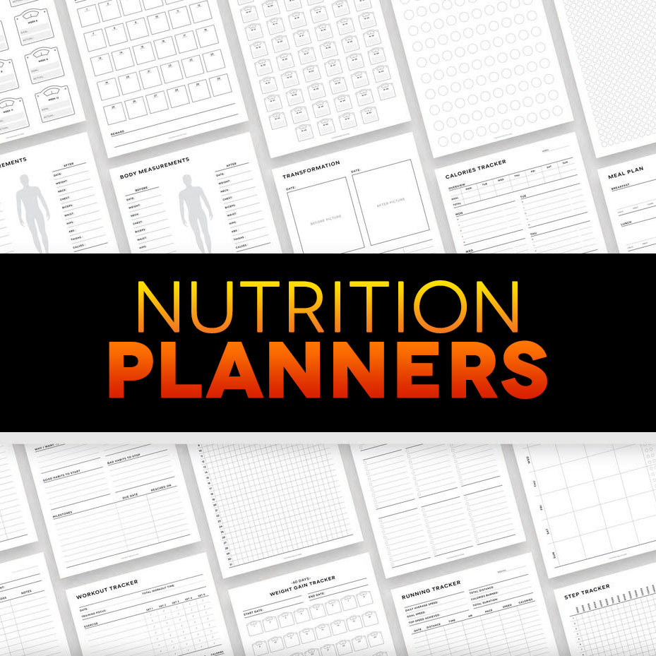 Printable Nutrition Planners