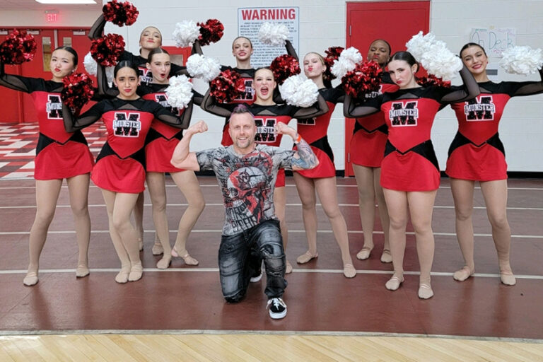 student athletic team training